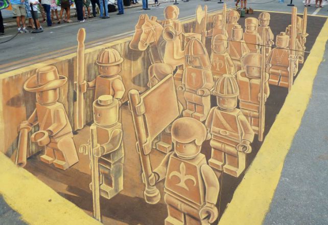Lego 3d by Planet Street Painting