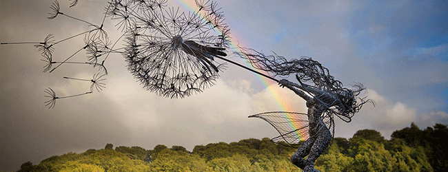 Robin Wight & his fairies wires sculptures | Art-Pie