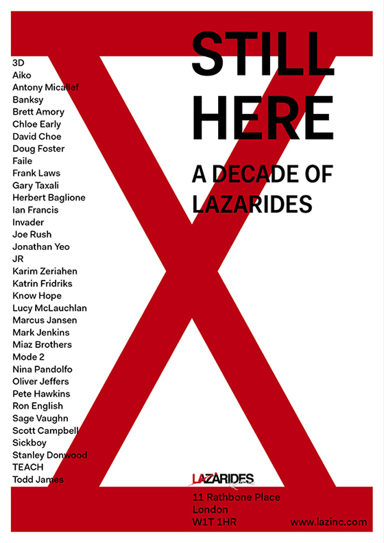 Still here, a decade at Lazarides | Art-Pie