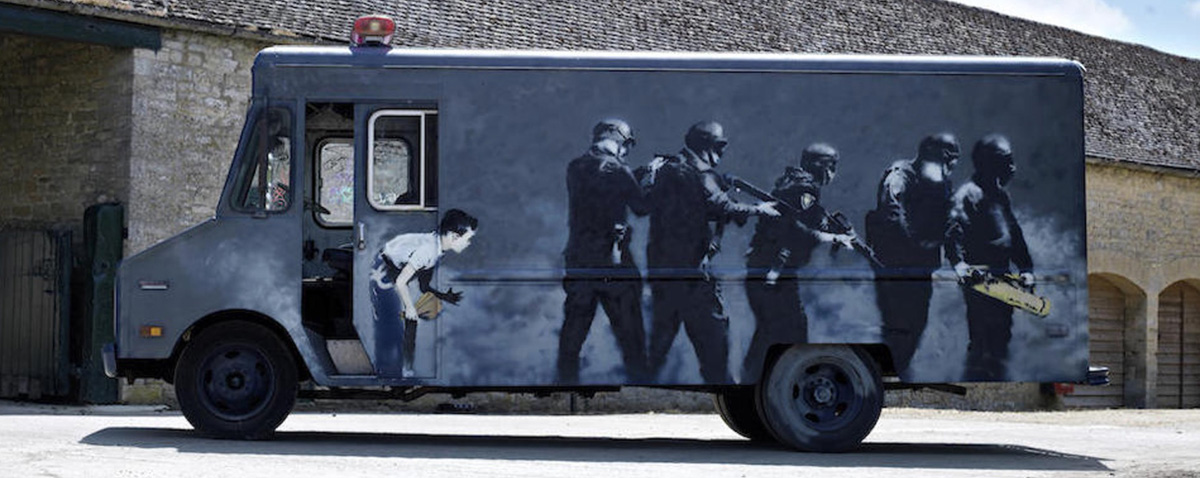 Banksy SWAT Van | Art-Pie